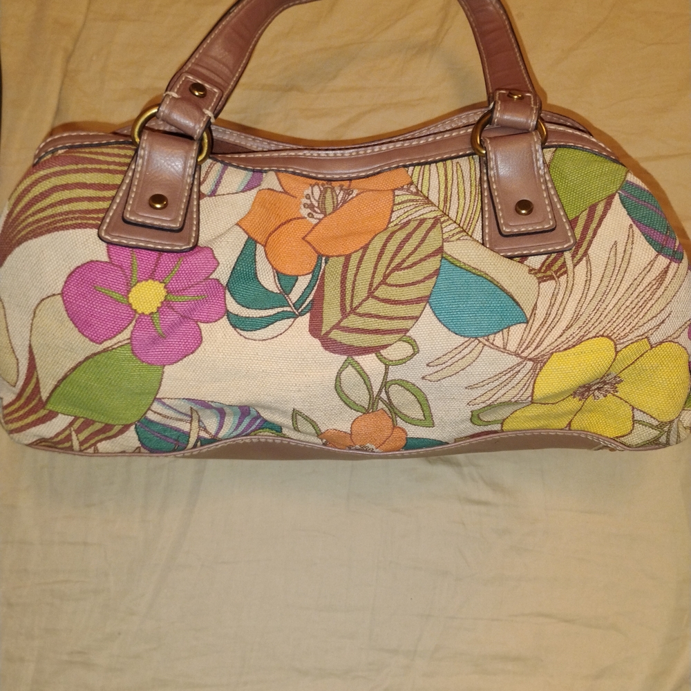 Fossil Key Per Floral Canvas Bag - Multicolor Floral